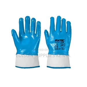 Nitrile Gloves Fixtec Safety Gloves 10" Xl Latex Coated Gloves
