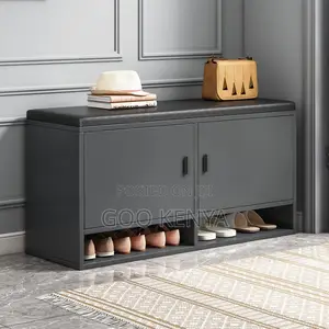 Home Cabinet; Wooden Flip Durable Shoe Organizer