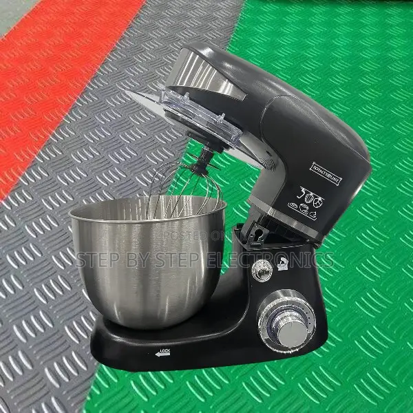 6l Heavy Duty Reki 1200w Food Dough Mixer _ Bowl, Whisk, Dough Hook