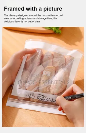 Reusable Food Storage Ziplock Bags for Fridge and Freezer