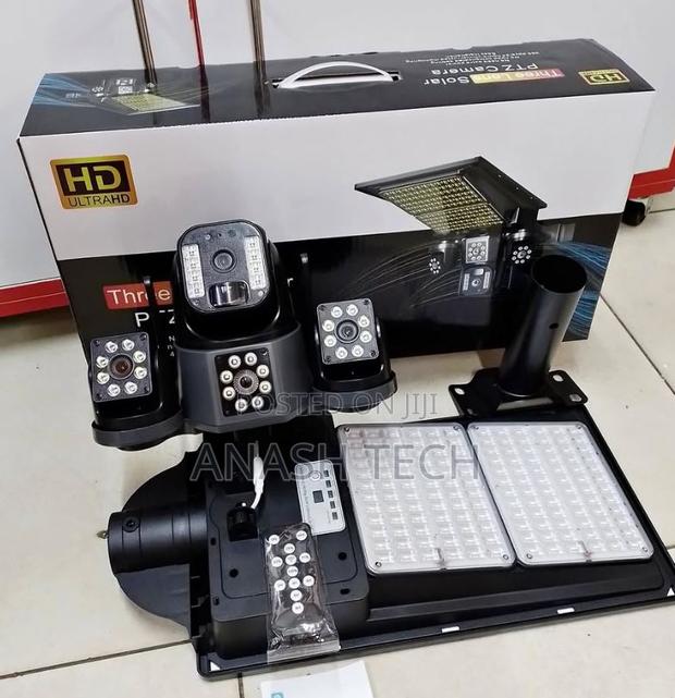 Impressive 4g Triple Lens Floodlight Solar Camera Outdoor Security