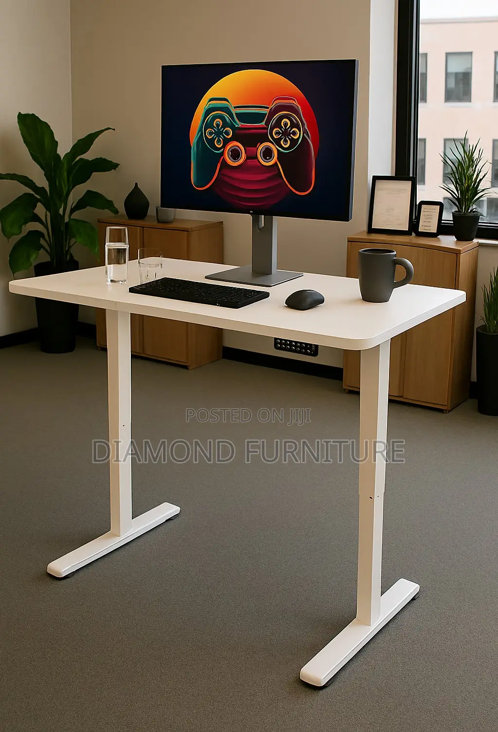 Adjustable Height Electric Modern Office Table