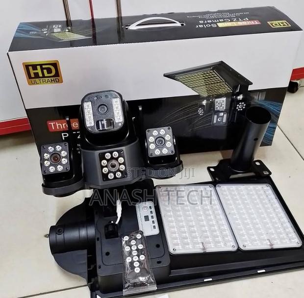 4g Sim Support Floodlight and CCTV Solar Camera Attached - main view