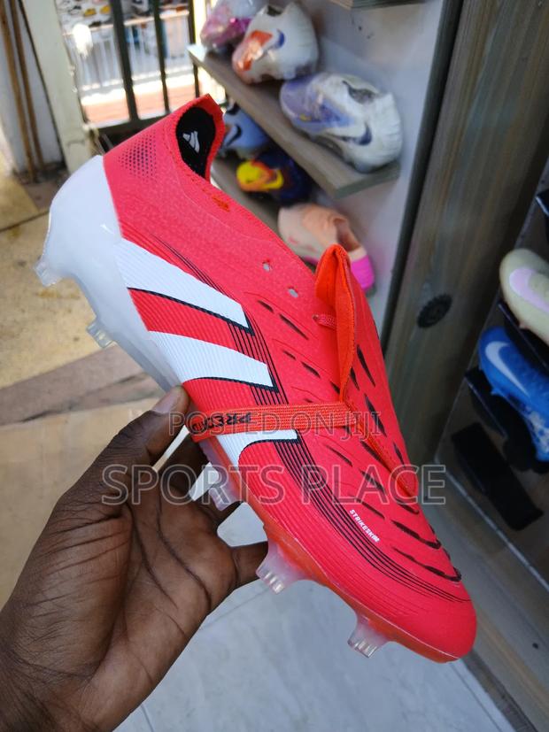 Latest Adidas Predator Red Football Boots - thumbnail 3