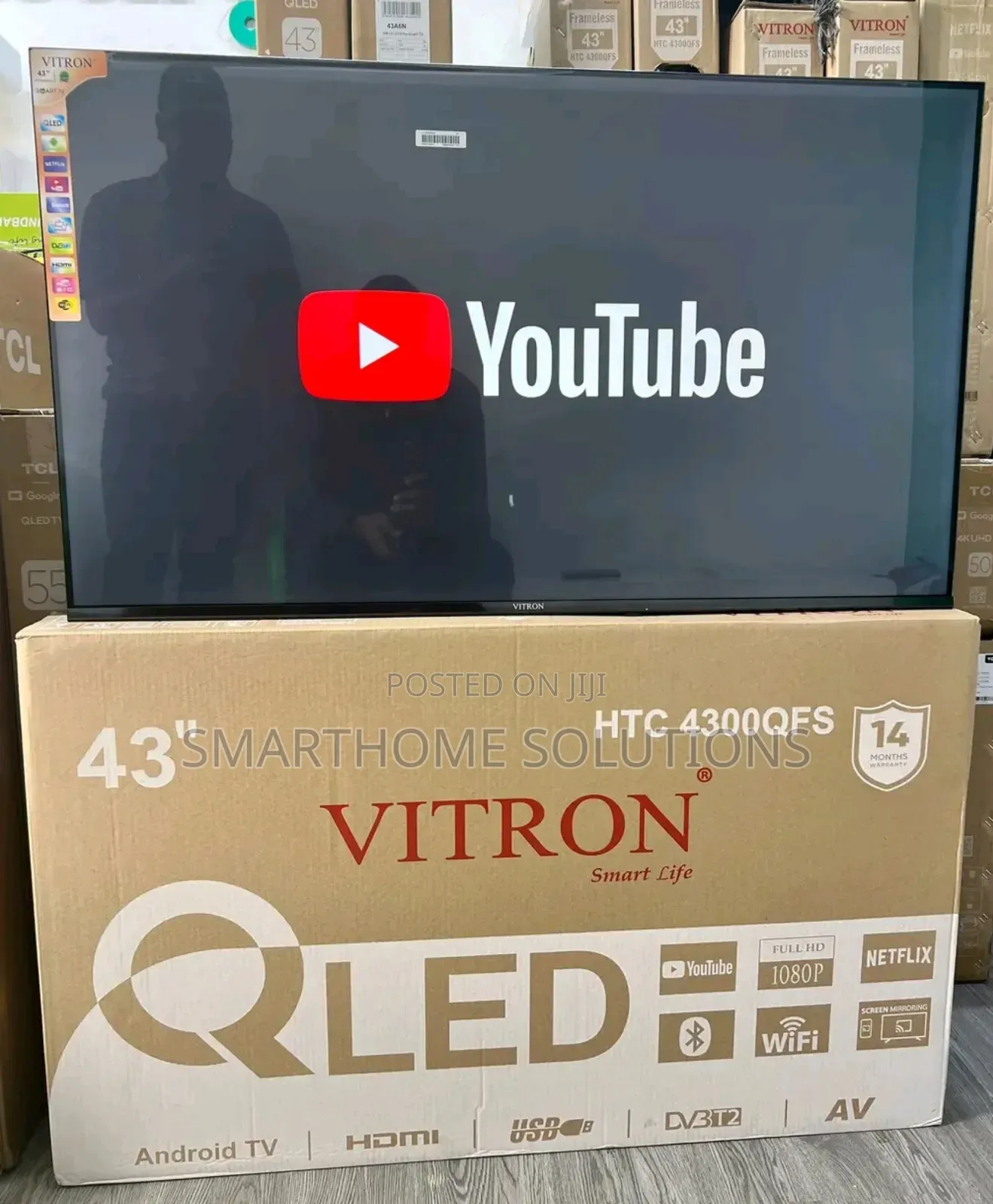 Vitron 43inch Qled With Hdmi