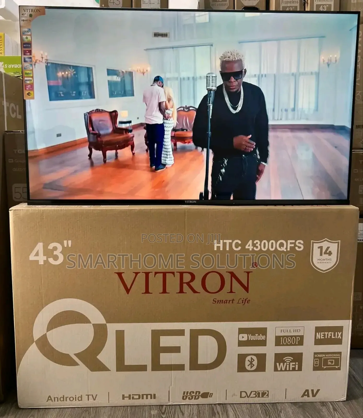 Vitron 43inch Qled With Hdmi
