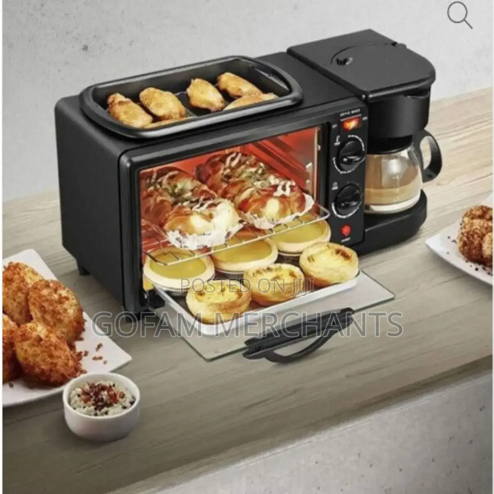 Nunix 12l 3 In 1 Multifunctional Breakfast Maker With Coffee Maker