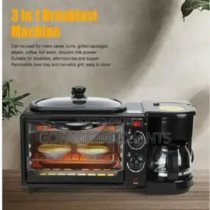 Nunix 12l 3 In 1 Multifunctional Breakfast Maker With Coffee Maker