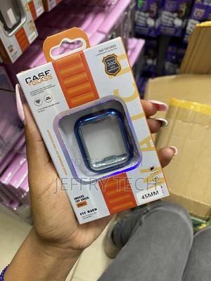 Hankn Apple Watch Series 7 8 9 45mm Glass Screen Protector Case - thumbnail 2