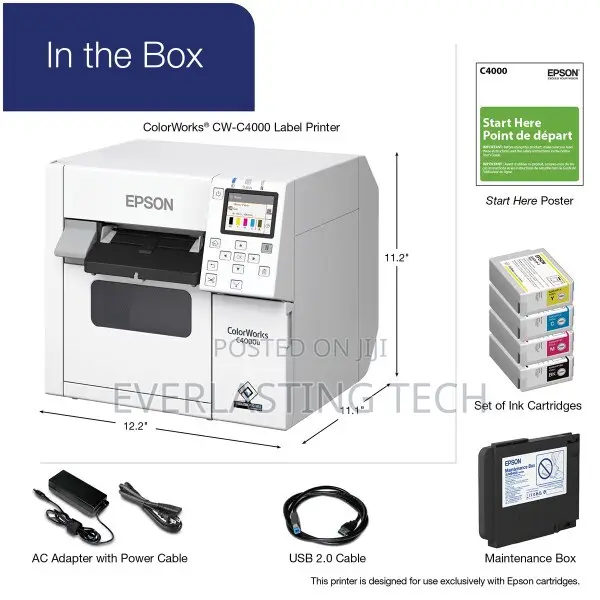 Epson Colorworks Cw-C4000 Color Label Printer
