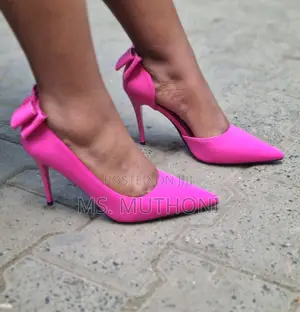 Ladies Solid Bow Knot Heels*