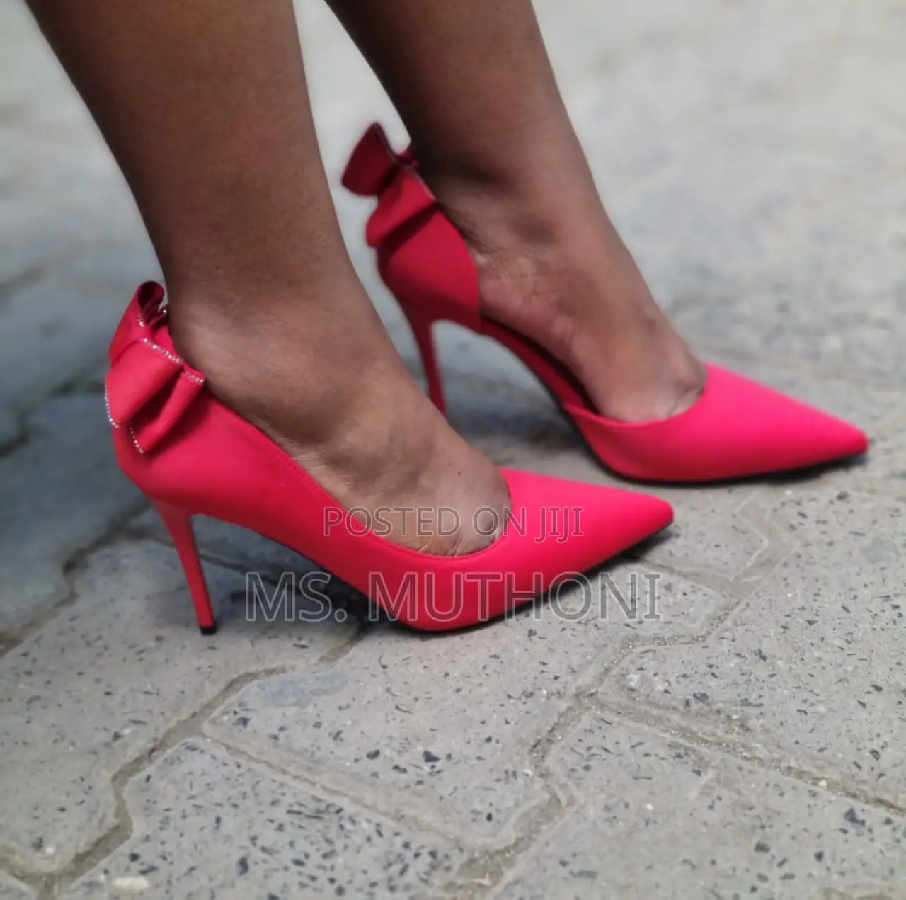 Ladies Solid Bow Knot Heels*