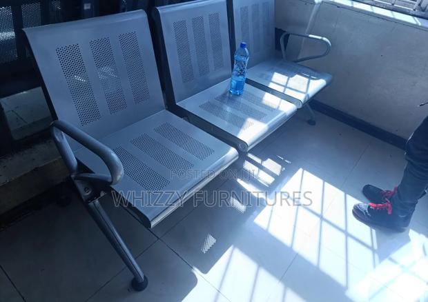 Three-Seater Metal Waiting Bench