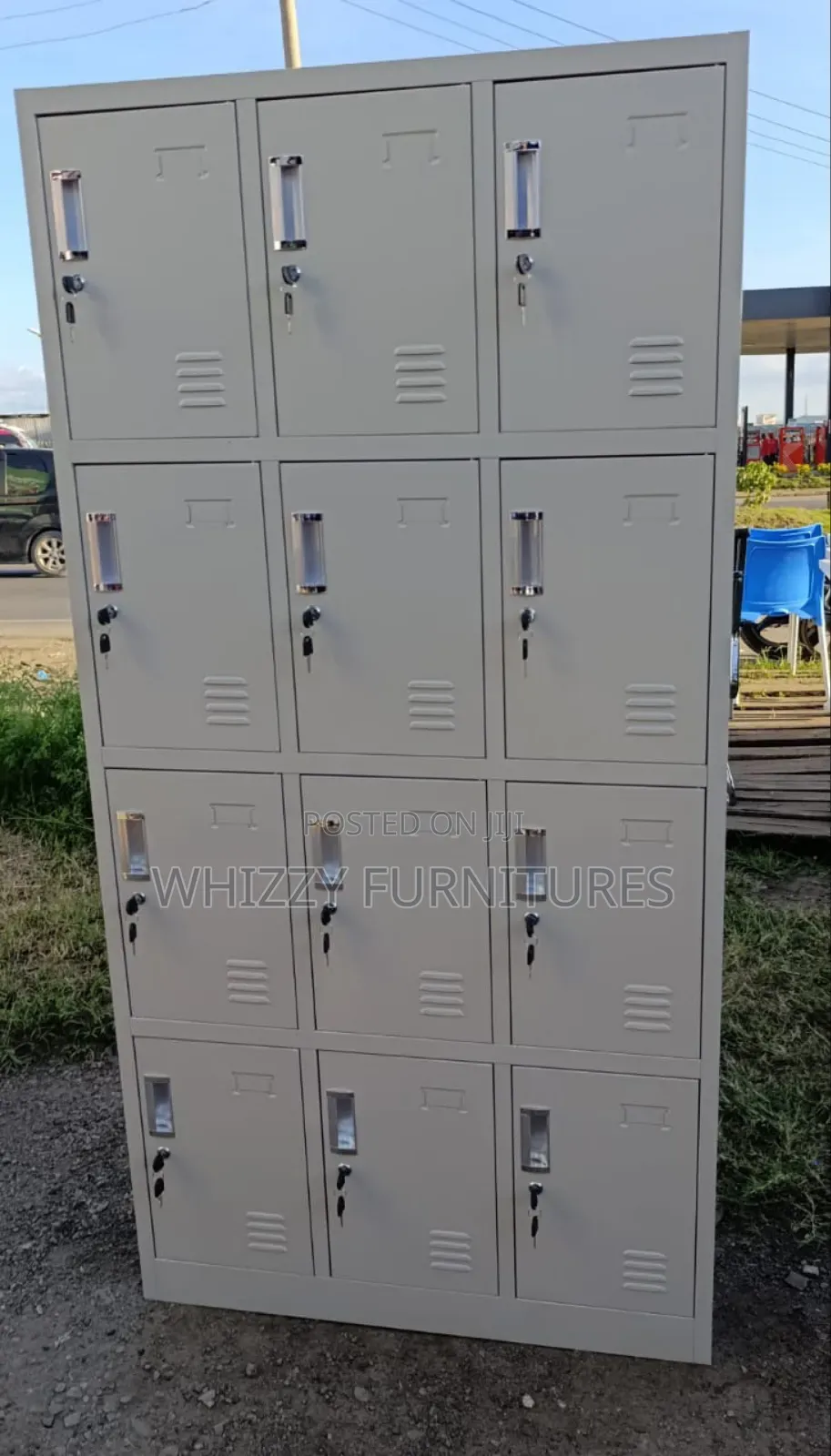 12-Door Steel Locker Cabinet