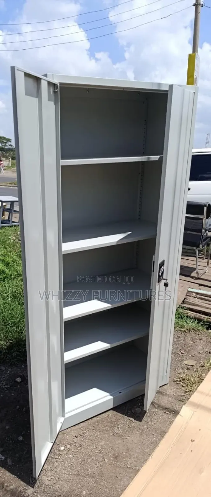 Two-Door Metallic Storage Cabinet