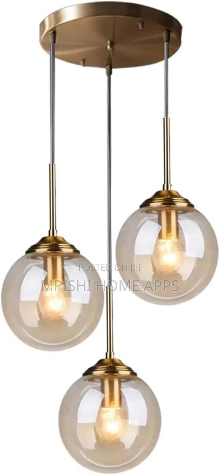 3 in 1 Glass Pendant Light