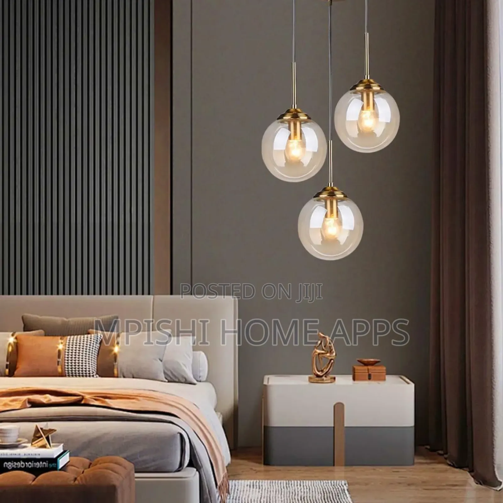 3 in 1 Glass Pendant Light