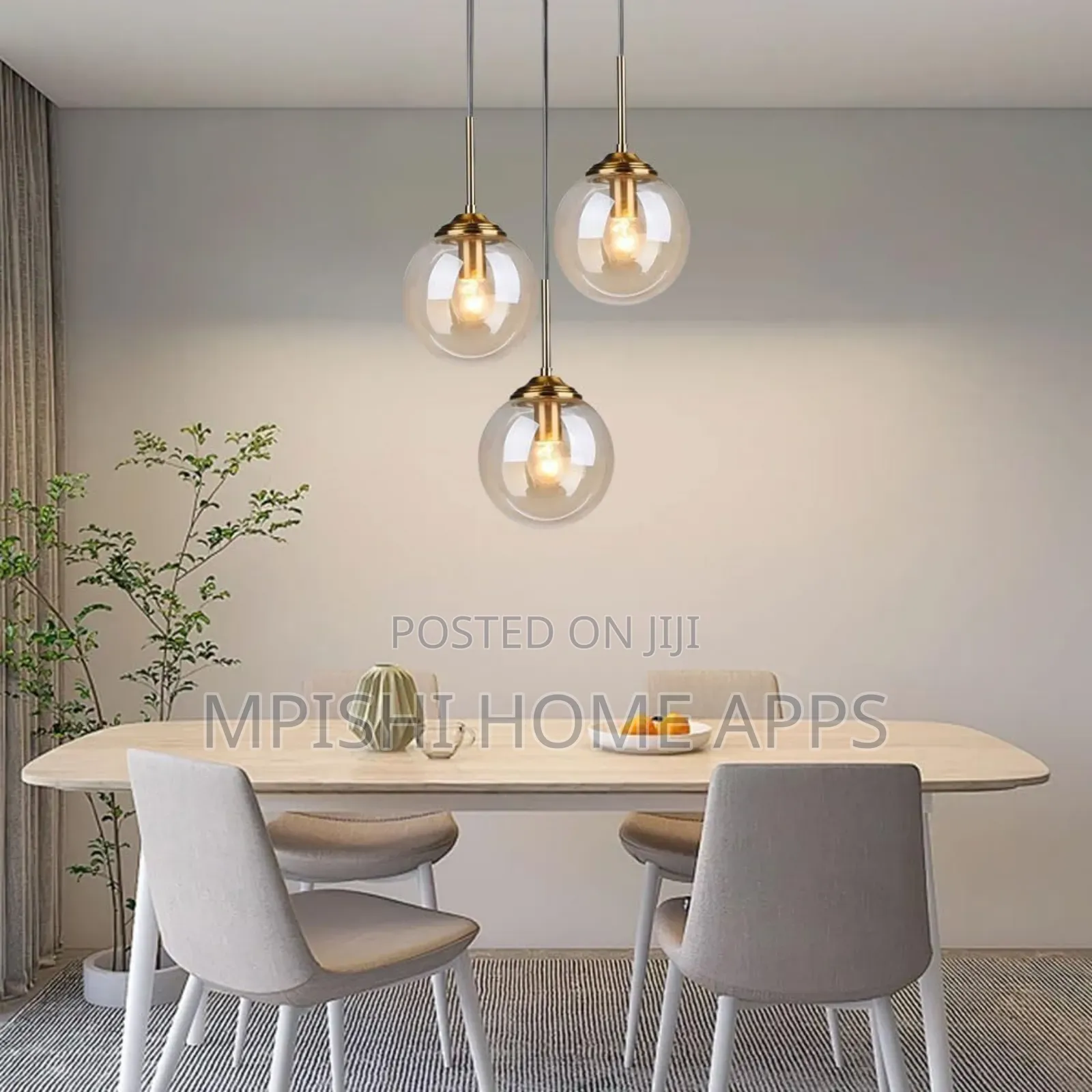 3 in 1 Glass Pendant Light