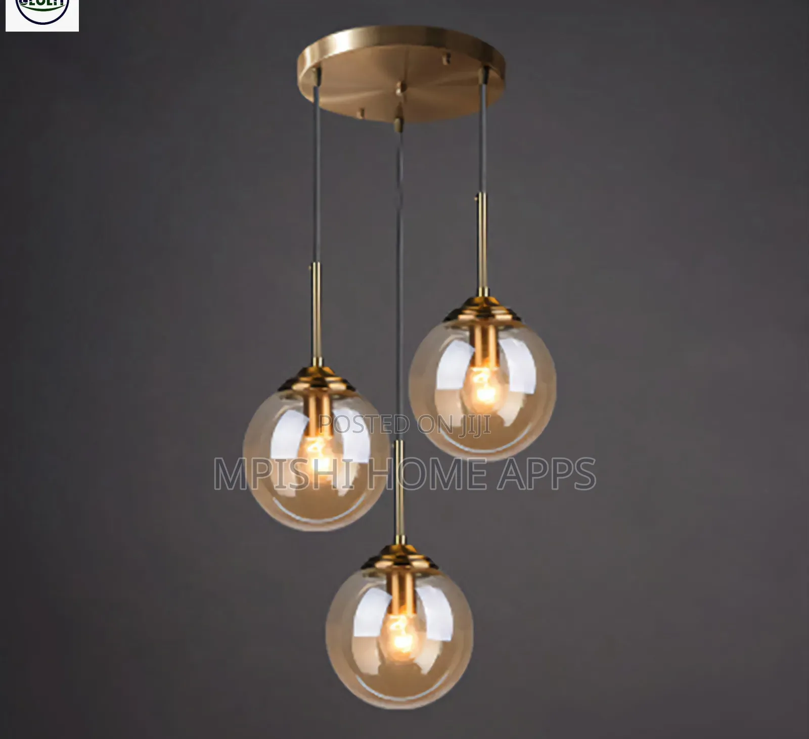 3 in 1 Glass Pendant Light