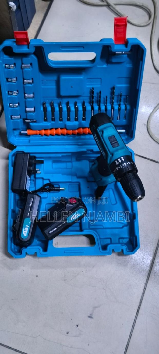 Makita 48v Cordless Drill With Accessories - main view