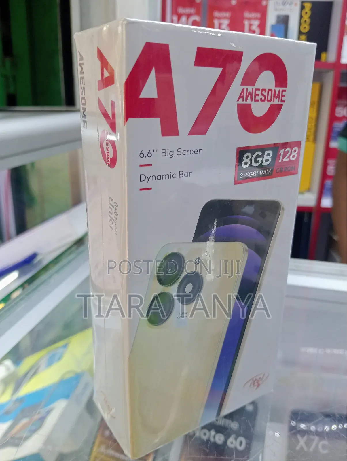 New Itel A70 128 GB Black