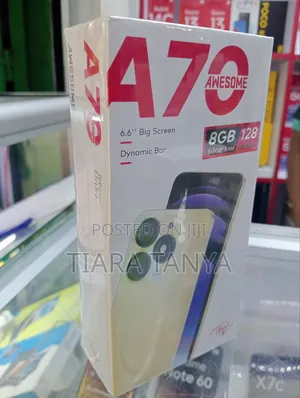 New Itel A70 128 GB Black