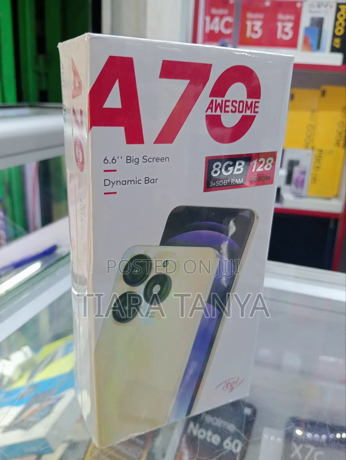 New Itel A70 128 GB Black