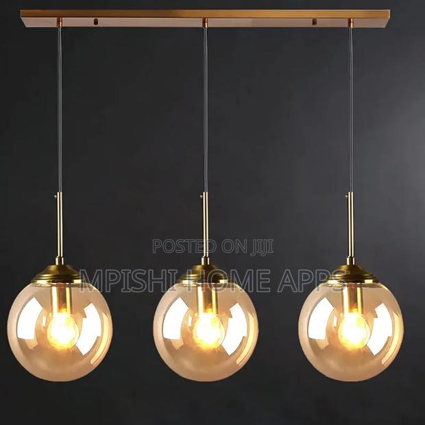 3 in 1 Minimalist Glass Globe Hanging Ceiling Pendant Light - thumbnail 3