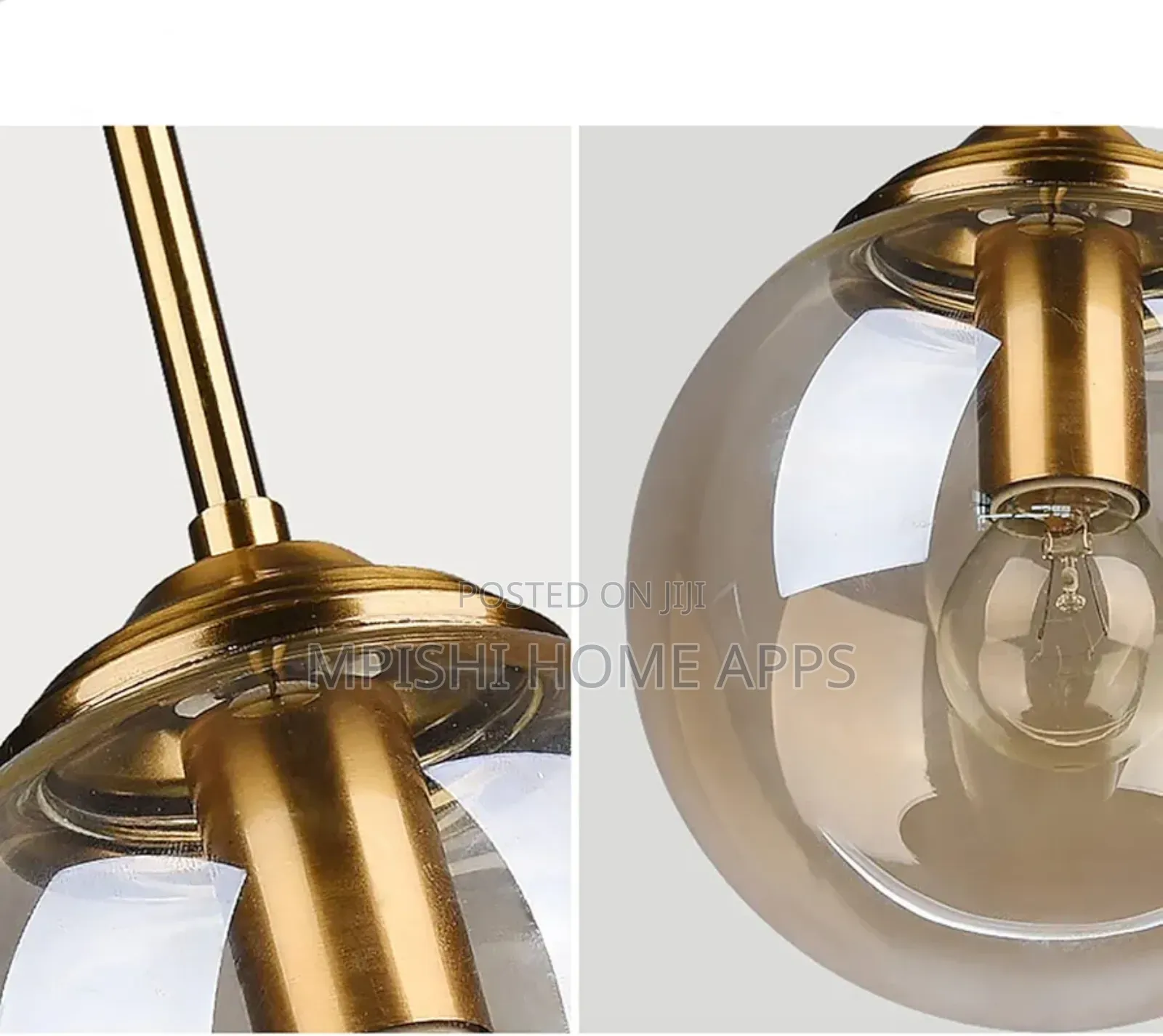 3 in 1 Minimalist Glass Globe Hanging Ceiling Pendant Light