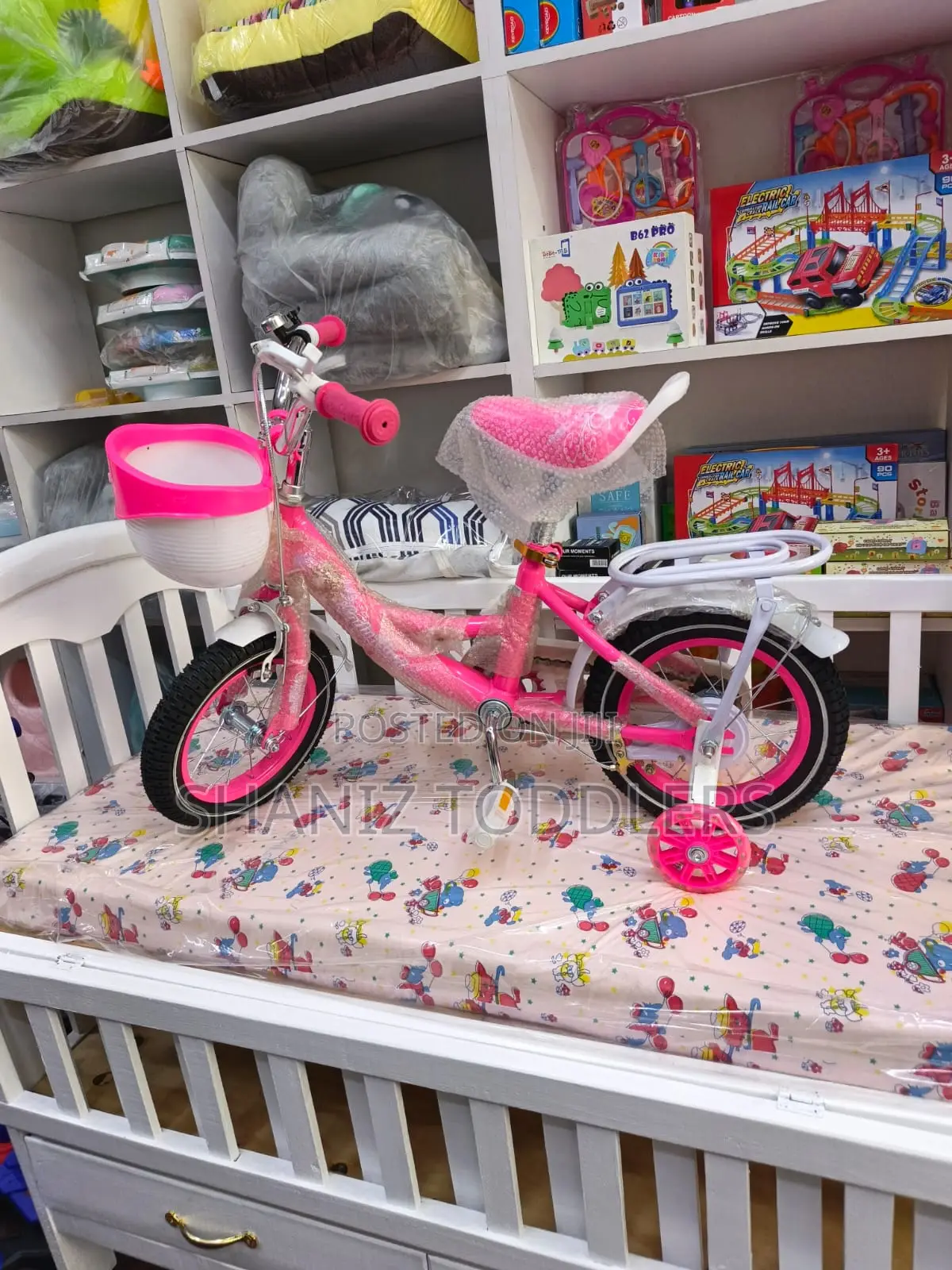 Kids Bicycle for Girls – With Training Wheels Basket