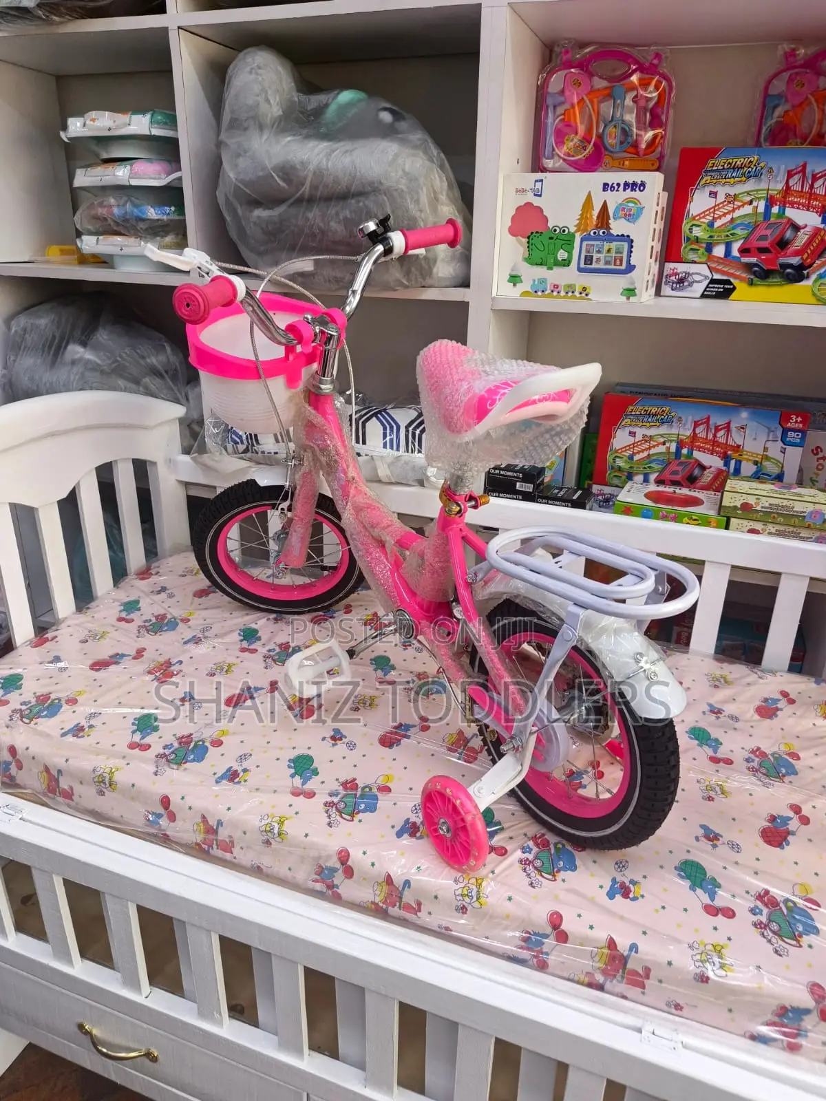 Kids Bicycle for Girls – With Training Wheels Basket
