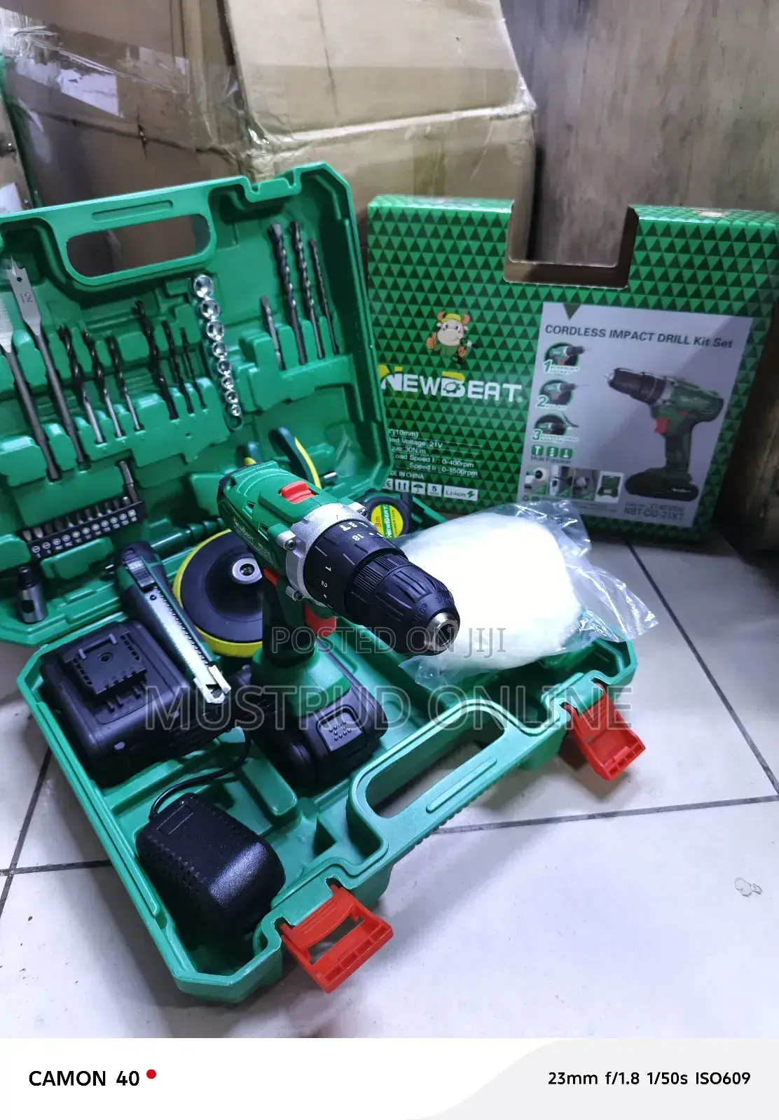 Newbeat Portable 21v Cordless Impact Drill