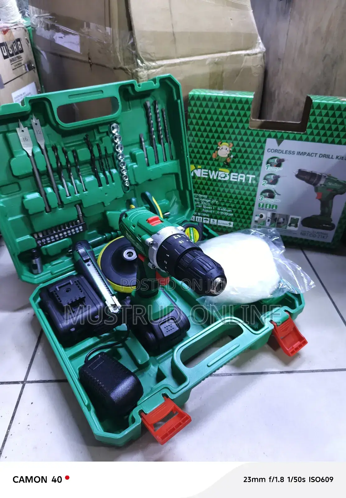Newbeat Portable 21v Cordless Impact Drill