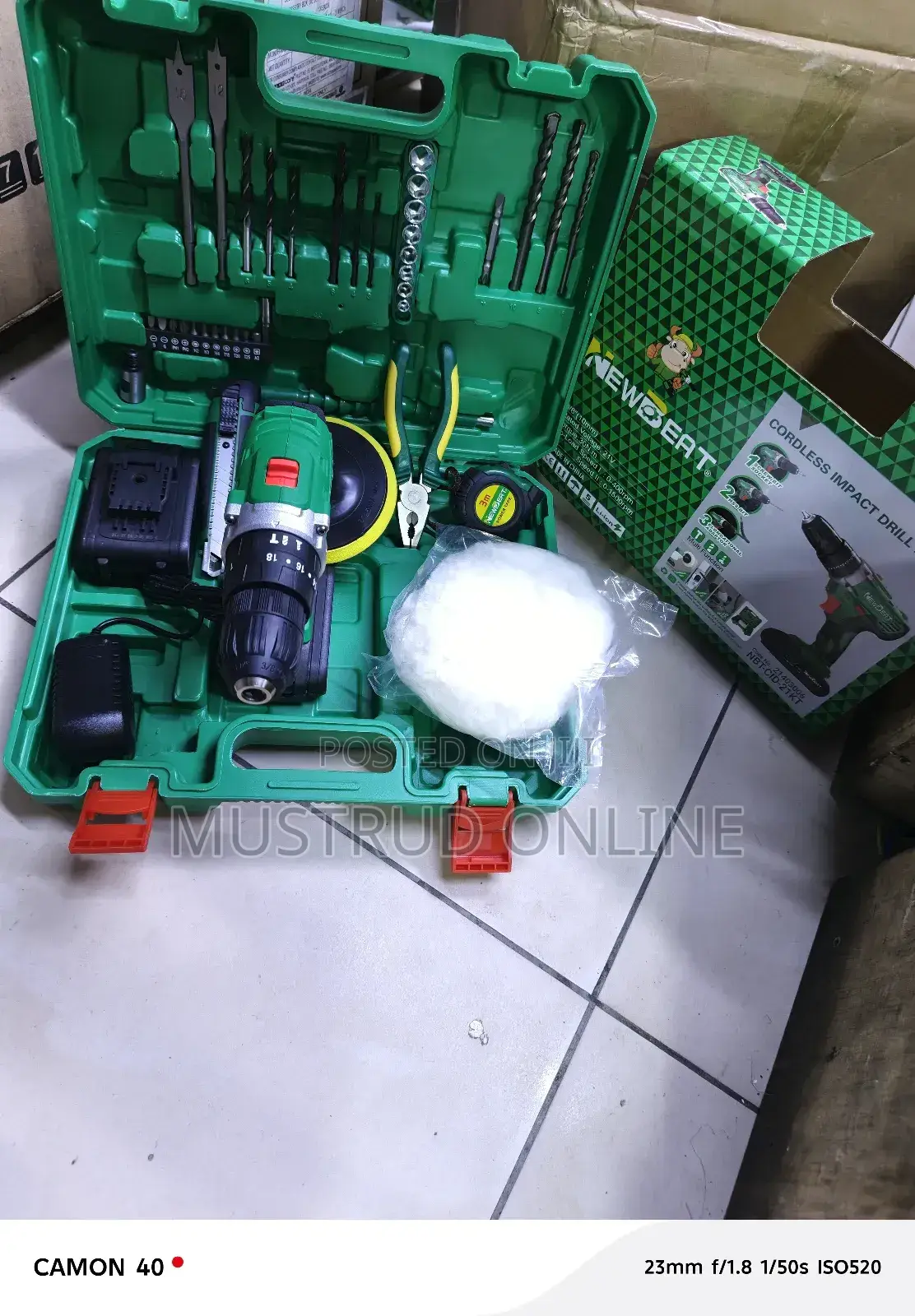 Newbeat Portable 21v Cordless Impact Drill