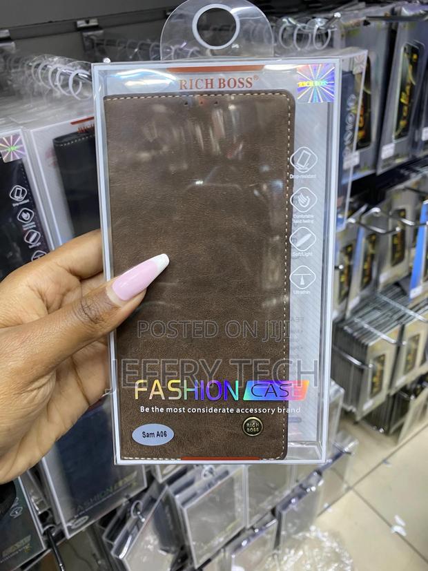 Nwnki Samsung Galaxy A06 Case Leather Wallet Book Flip - main view