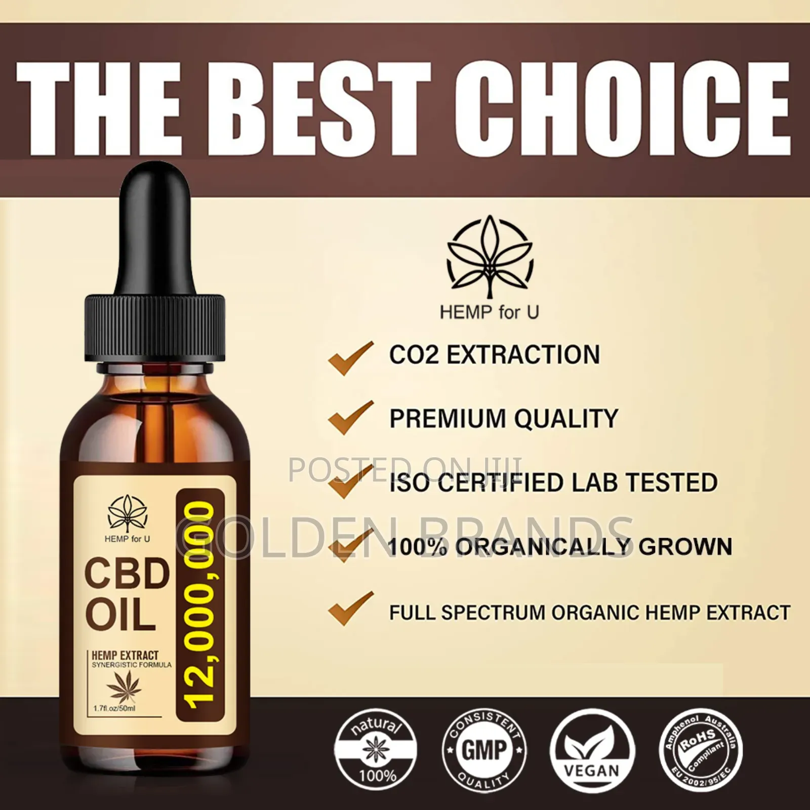 ‎ Natural Cannabidiol Cbd Hemp Oil 50 Ml