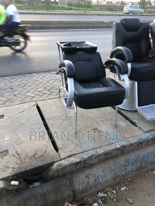 Silver Base Shampoo Sink Unit - main view
