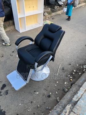 Adjusted Black Silver Kinyozi Chairs - thumbnail 2