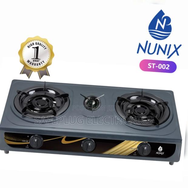 Nunix 3-Burner Cooker - Stainless Steel -