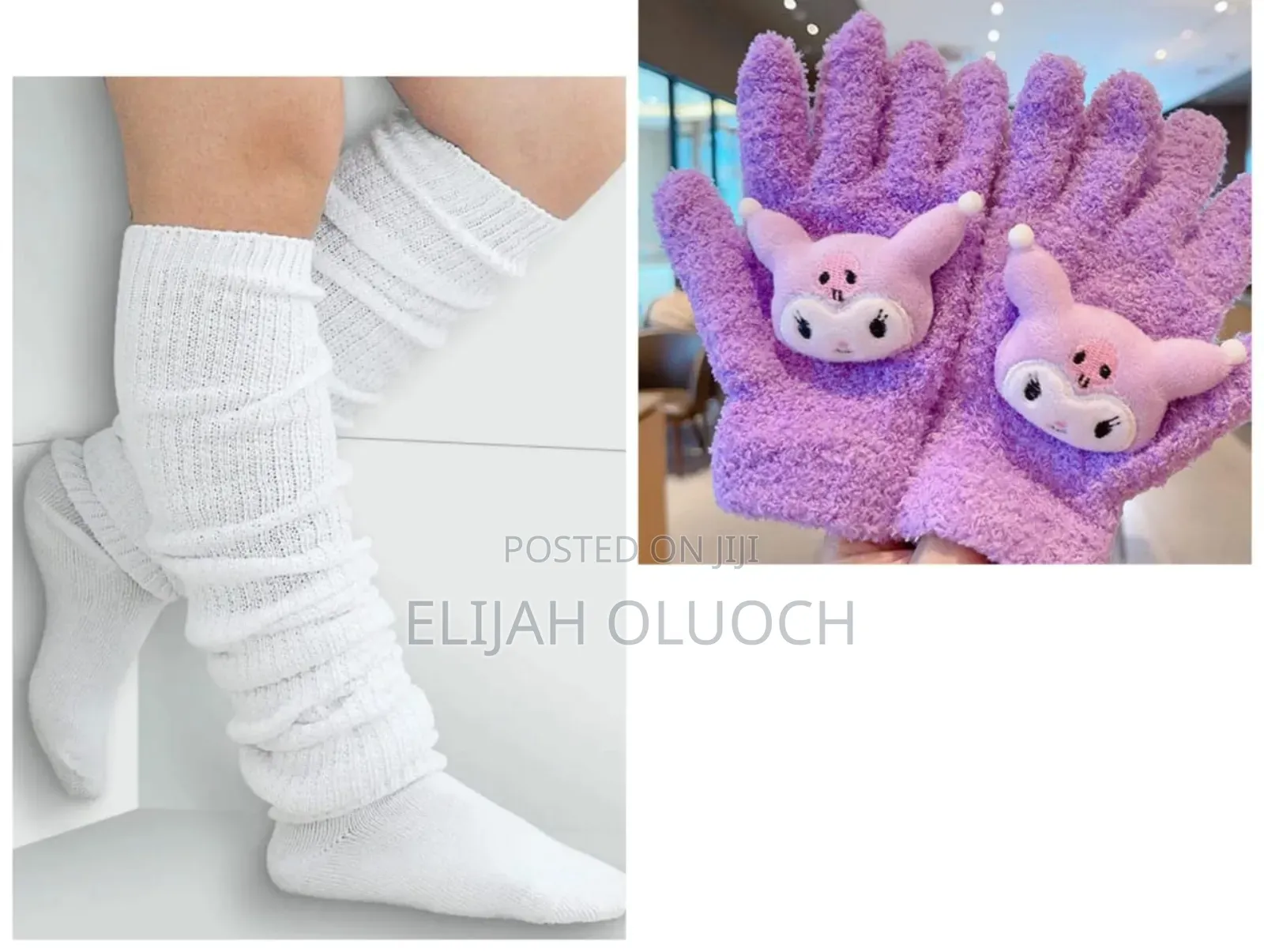Winter Warm Set With Leg Warmer and Gloves