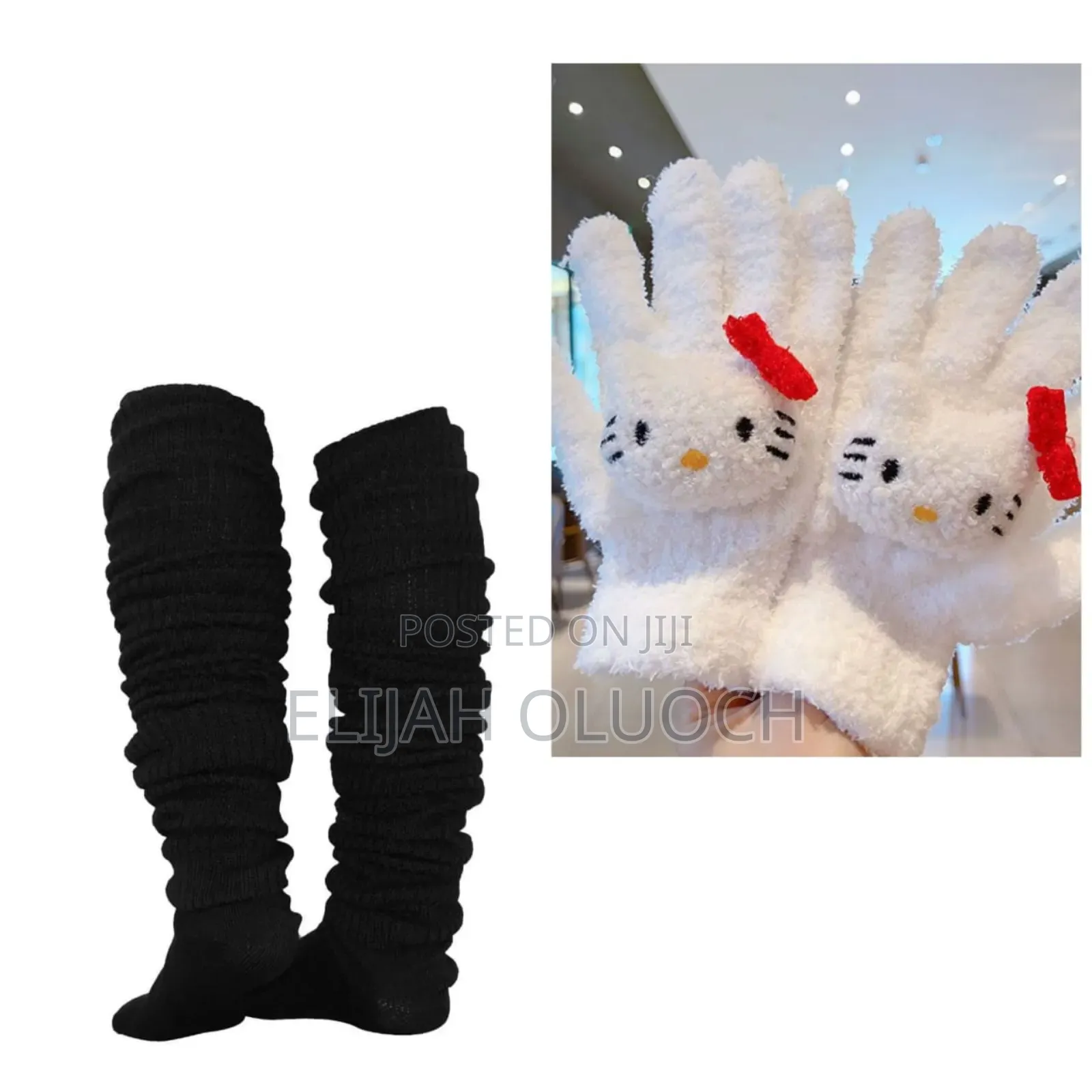 Winter Warm Set With Leg Warmer and Gloves