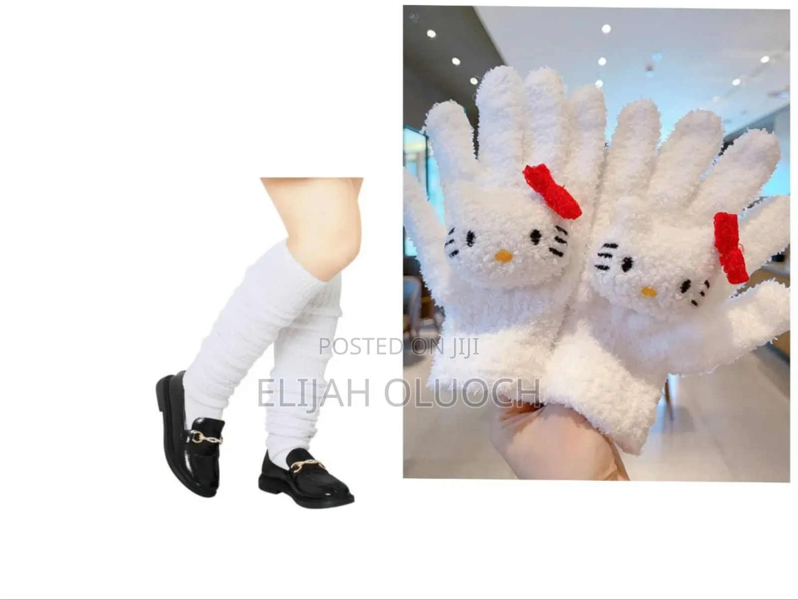 Winter Warm Set With Leg Warmer and Gloves