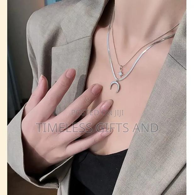 Star and Moon Silver Chain - thumbnail 4