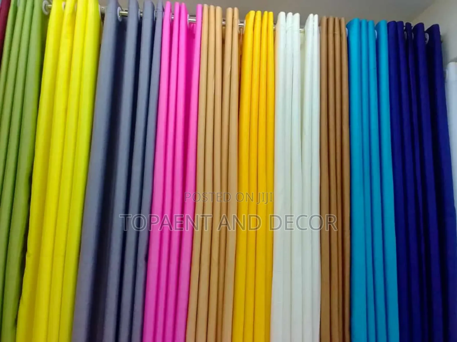 Neutral Plain Curtains for House Window Privacy