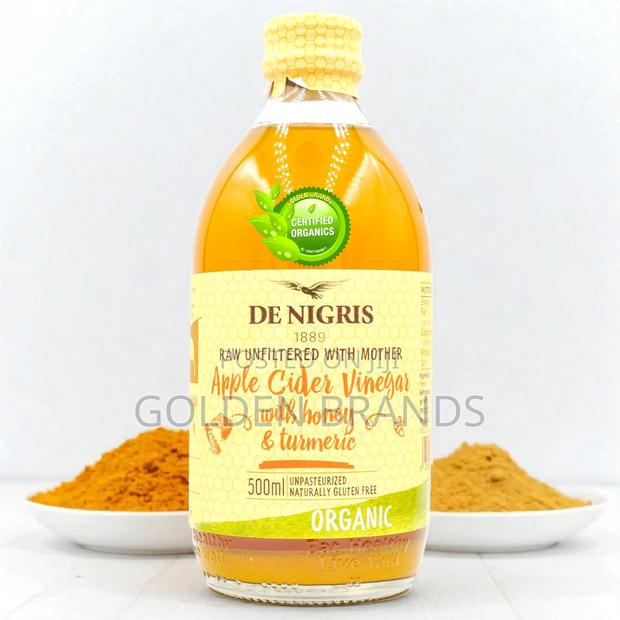 Raw Organic Unfiltered Honey Turmeric Apple Cider Vinegar 500ml