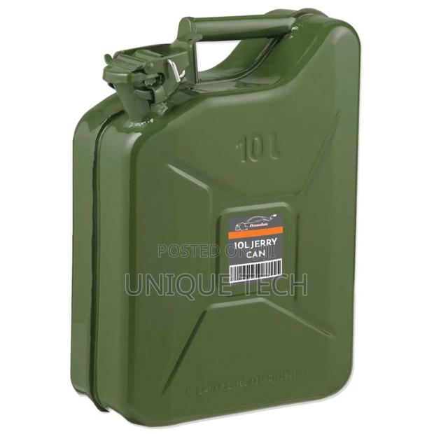 10l Metal Fuel Jerry Can ,Leak-proof & Rust-resistant