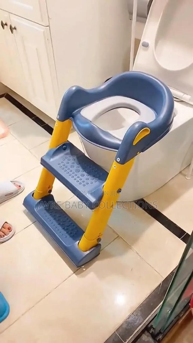 Kids Potty Trainer Seat With Adjustable Step Ladder - thumbnail 3
