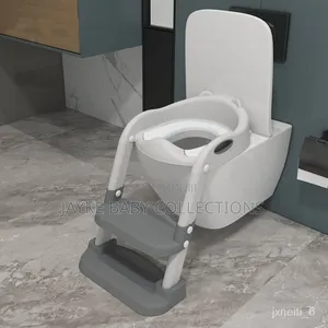 Kids Potty Trainer Seat With Adjustable Step Ladder