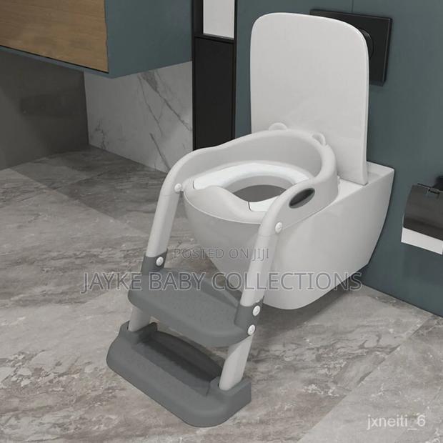 Kids Potty Trainer Seat With Adjustable Step Ladder - thumbnail 4