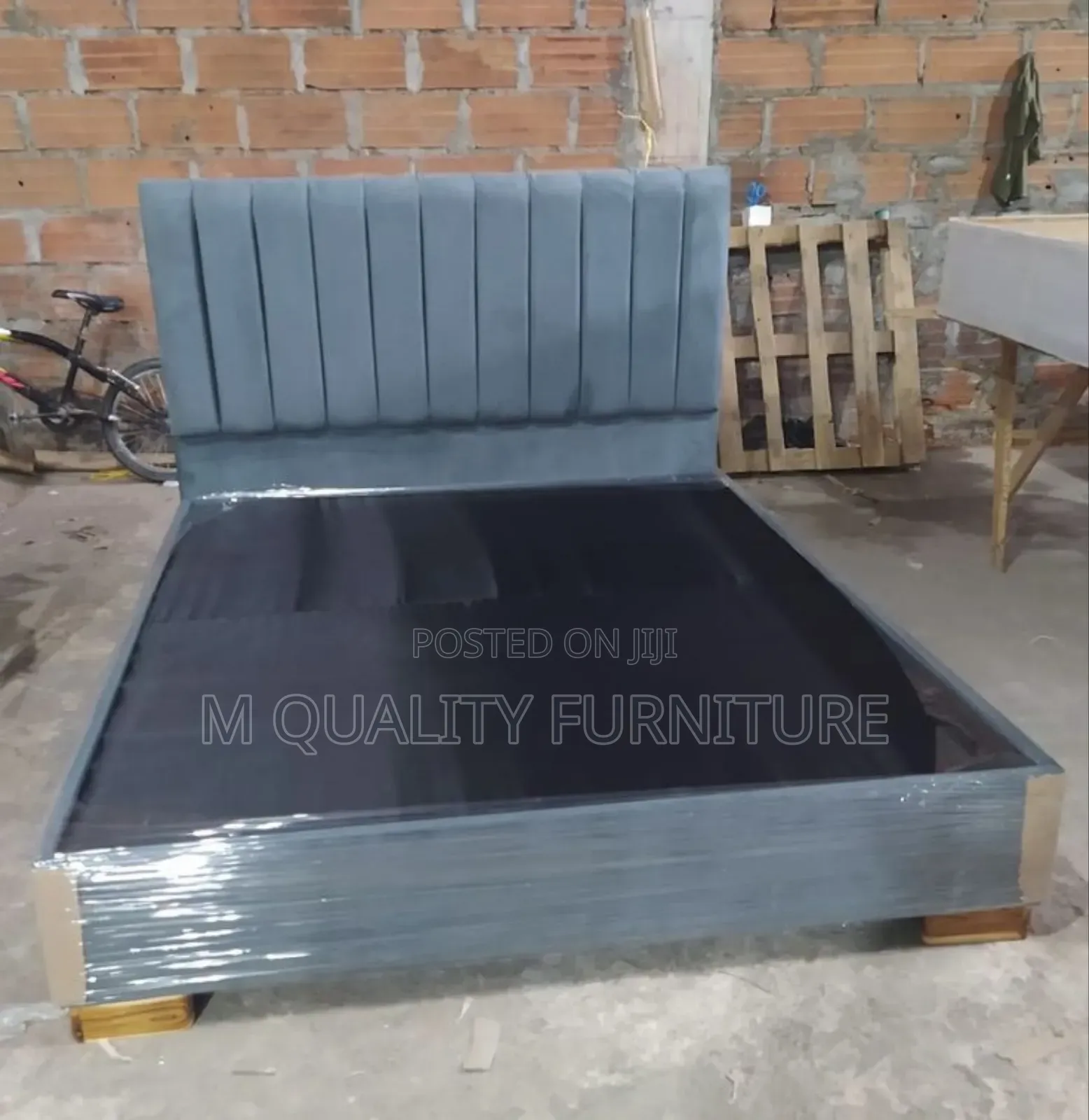 Gray Classic Wooden Frame Beds